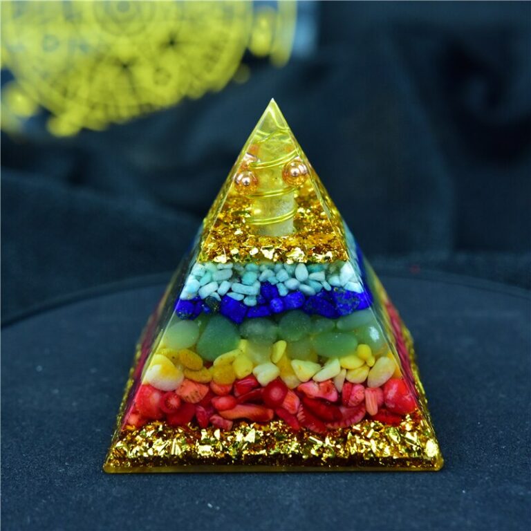 Collier Orgonite Energy Necklace 7 Chakras – Générateur D'Énergie Et Protection Ondes